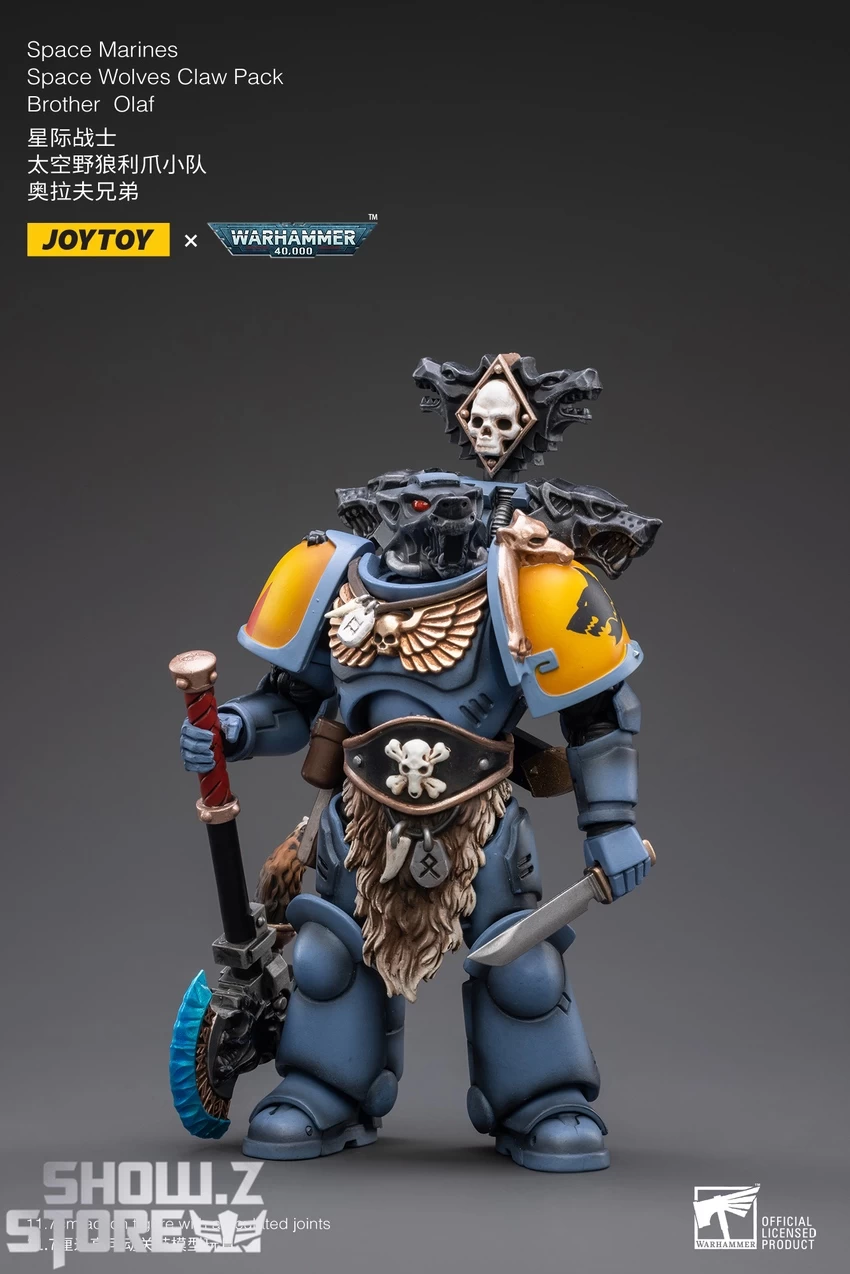 JoyToy Source 1/18 Warhammer 40K Space Wolves Claw Pack Brother Olaf - Image 7