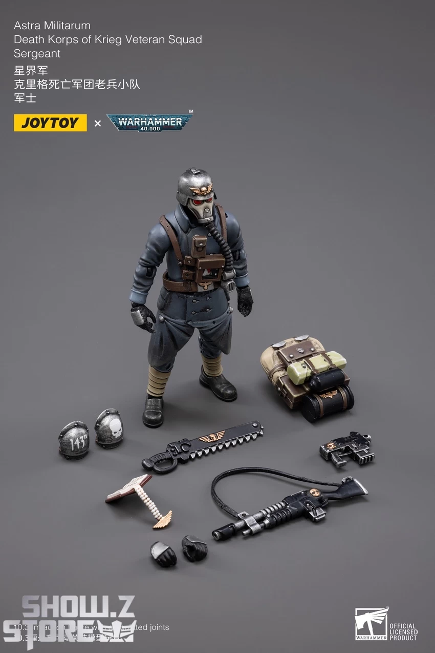 JoyToy Source 1/18 Warhammer 40K Death Korps Of Krieg Veteran Squad Sergeant - Image 4