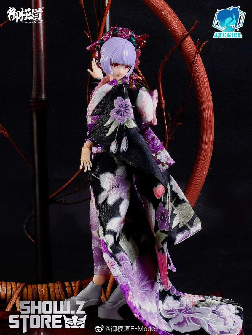 Eastern Model 1/12 ATK Girl Yorya’s Formal Wear Long-sleeved Kimono Set - Image 8
