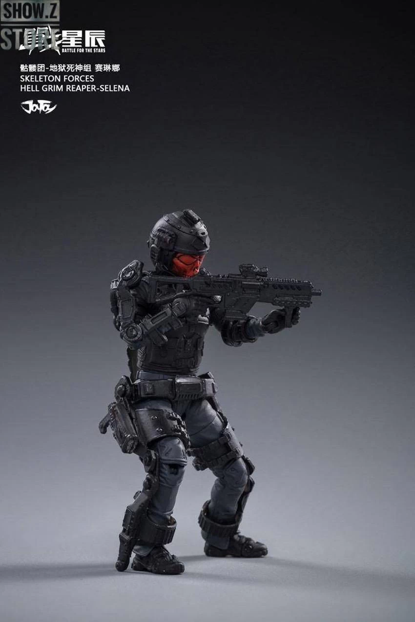JoyToy Source 1/18 Hardcore Coldplay Skeleton Forces Hell Grim Reaper & Selena Set Of 4 - Image 4