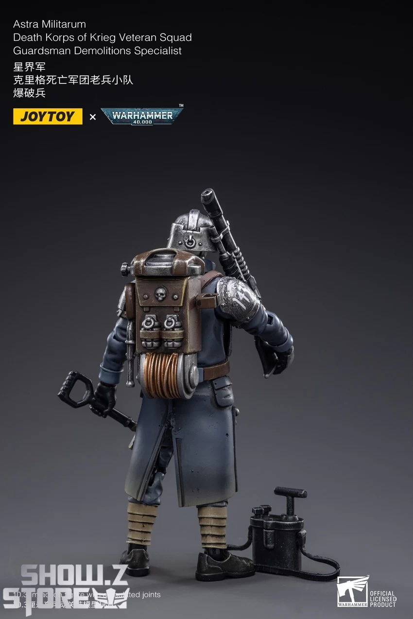 JoyToy Source 1/18 Warhammer 40K Death Korps Of Krieg Veteran Squad Guardsman Demolitions Specialist - Image 4