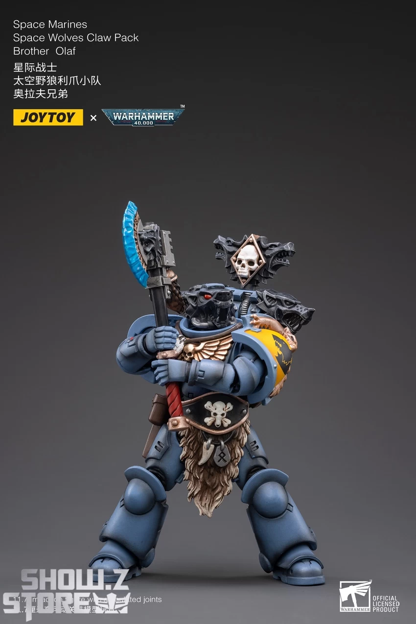 JoyToy Source 1/18 Warhammer 40K Space Wolves Claw Pack Brother Olaf - Image 6