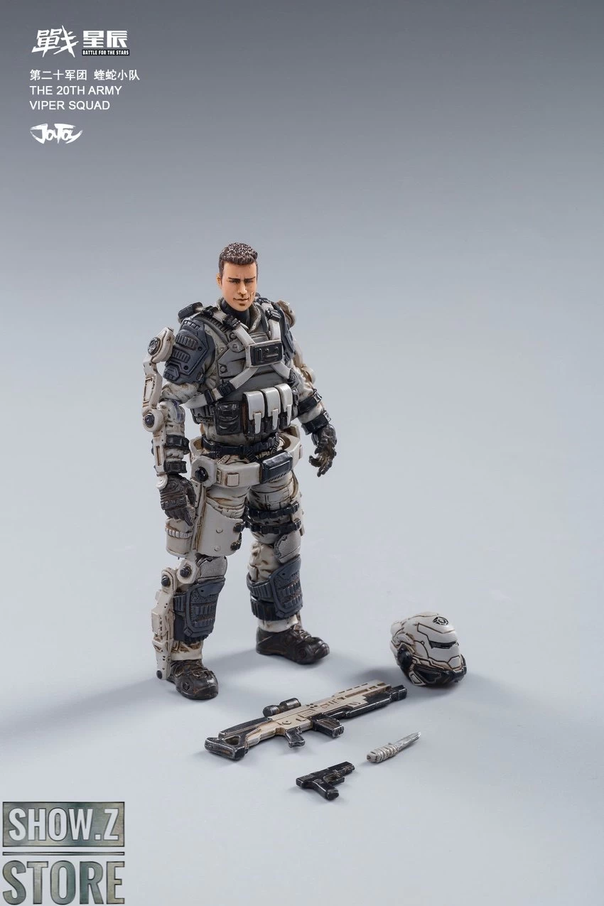 JoyToy Source 1/18 War Stars Free Truism 22nd Legion White Viper Squad & Betty Set Of 4 - Image 16