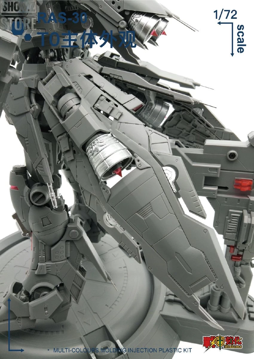 Rodams 1/72 RAS-30 RX-78GP03S Gundam Clear Version Model Kit - Image 17