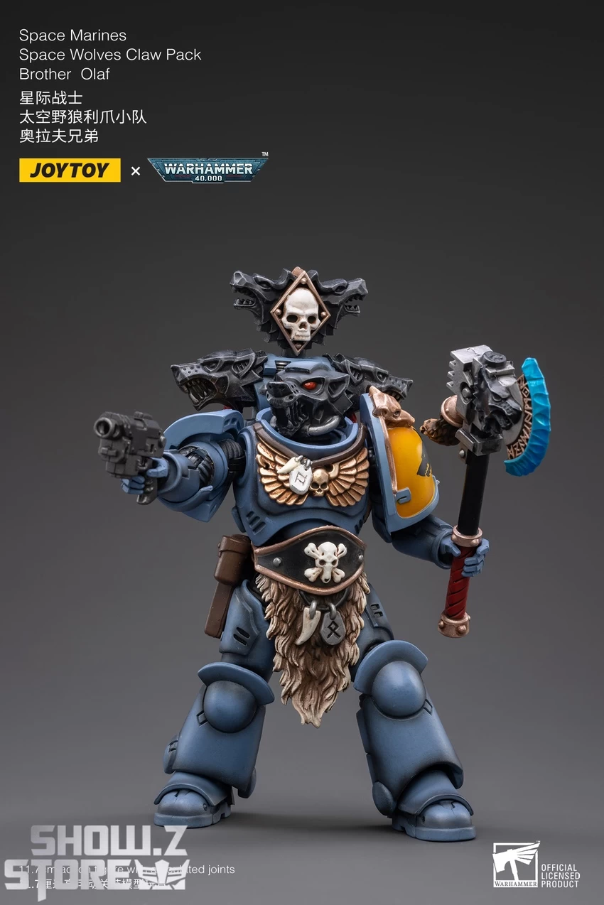 JoyToy Source 1/18 Warhammer 40K Space Wolves Claw Pack Brother Olaf - Image 3