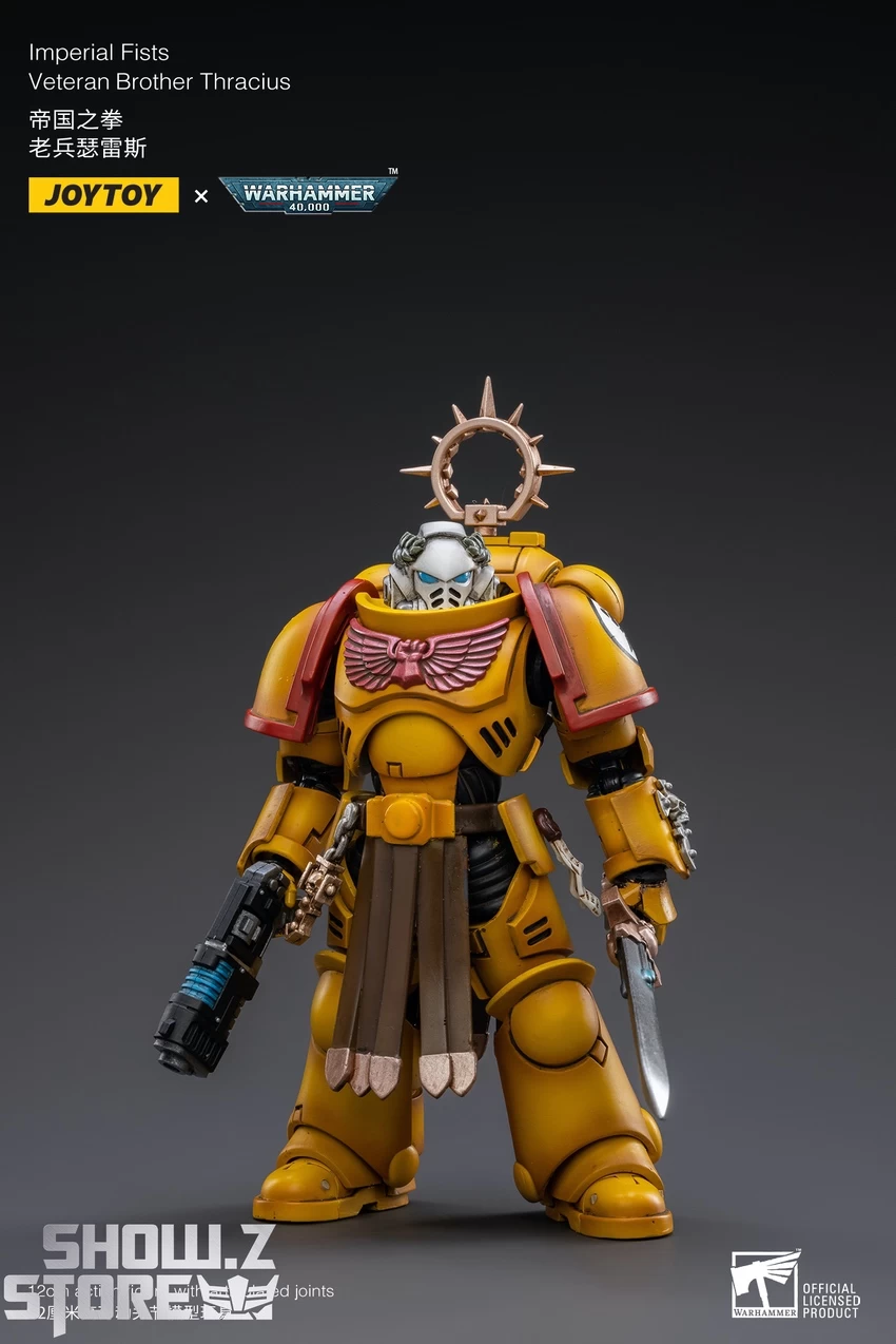 JoyToy Source 1/18 Warhammer 40K Imperial Fists Veteran Brother Thracius - Image 3