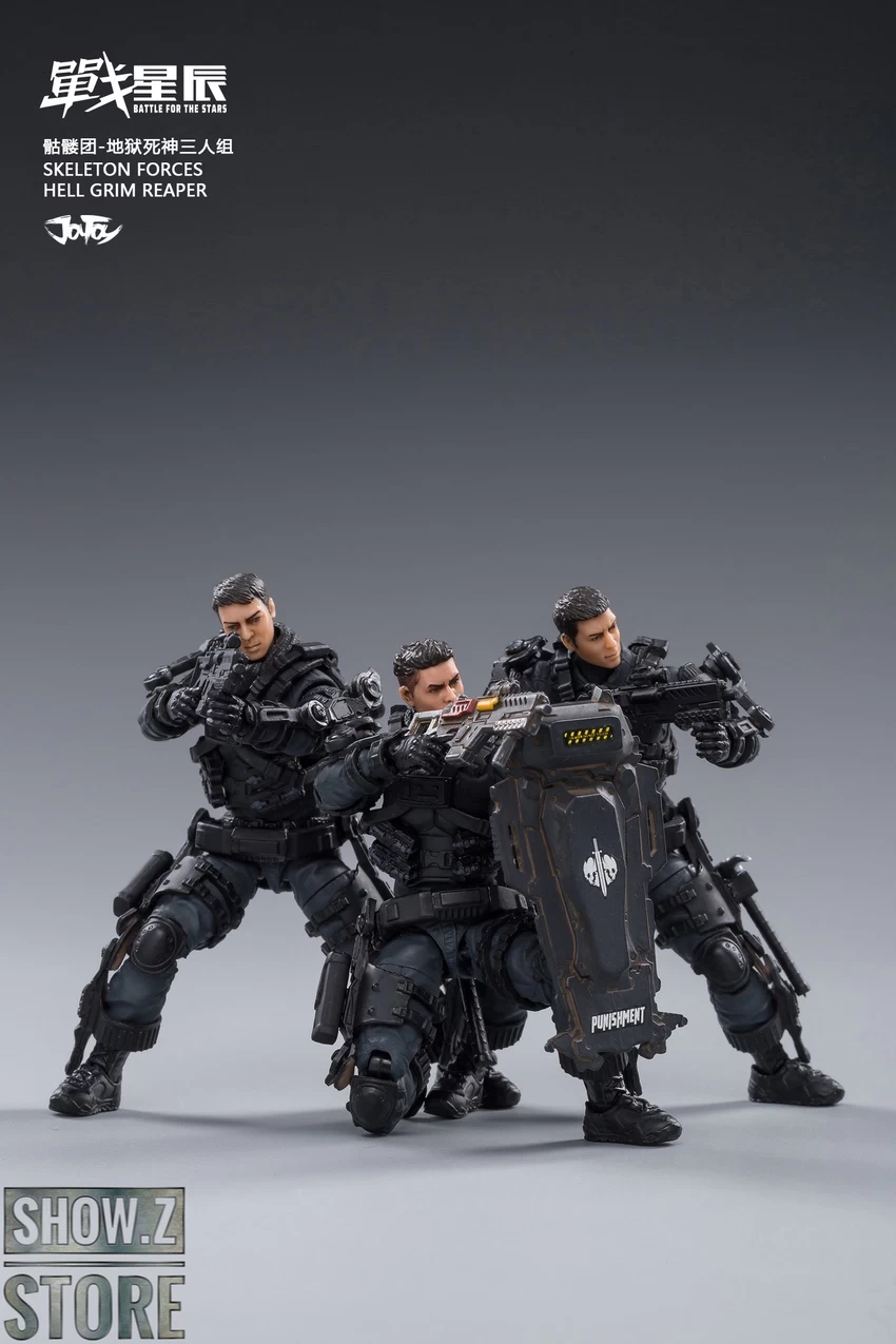 JoyToy Source 1/18 Hardcore Coldplay Skeleton Forces Hell Grim Reaper & Selena Set Of 4 - Image 13