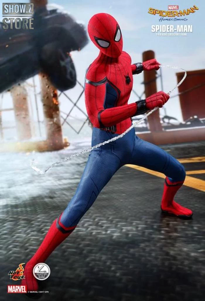 Hot Toys HotToys HT QS015 1/4 Spider-Man Homecoming Collectible Figure Deluxe Version - Image 8