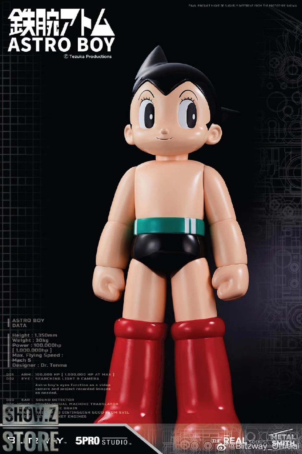 Blitzway BW-NS 50102 Astro Boy Anime Statue Normal Version - Image 4