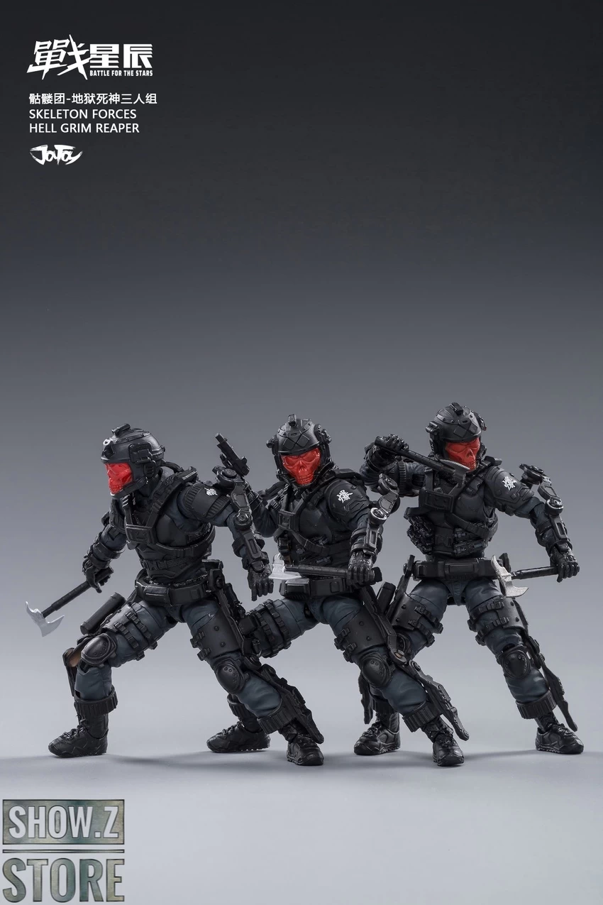 JoyToy Source 1/18 Hardcore Coldplay Skeleton Forces Hell Grim Reaper & Selena Set Of 4 - Image 11