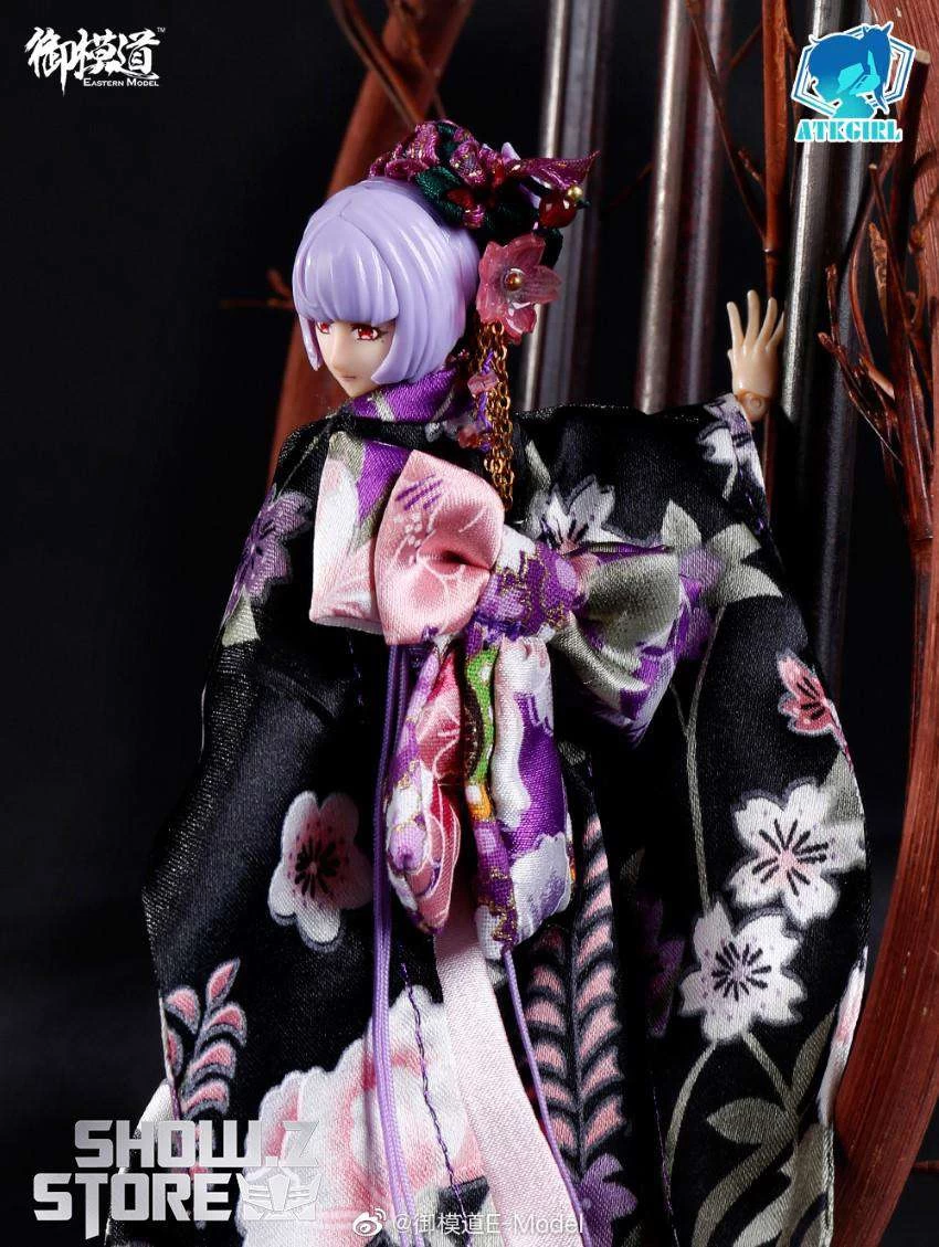 Eastern Model 1/12 ATK Girl Yorya’s Formal Wear Long-sleeved Kimono Set - Image 6
