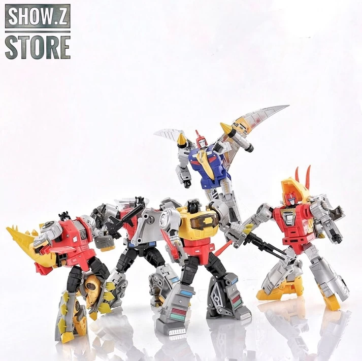 DX9 Toys War In Pocket Dinobots Set Of 5 (X18 Bumper, X19 Quaker, X20 Skyer, X21 Thorner, X22 Rager)
