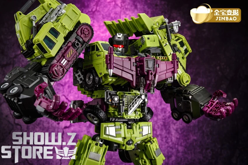 Jinbao DF03 Builder.D Devastator Green Version Set Of 6 Oversized Version - Image 8