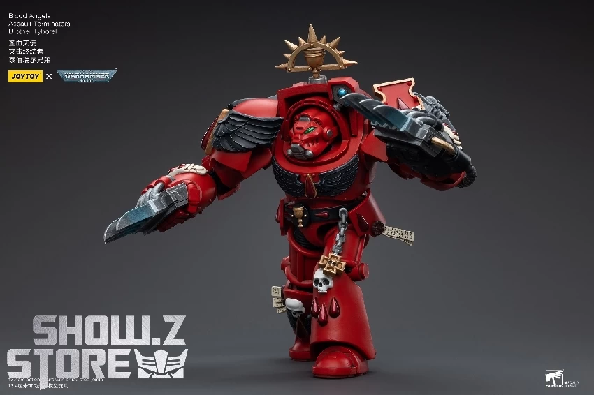 JoyToy Source 1/18 Warhammer 40K Blood Angels Assault Terminators Brother Tyborel - Image 2