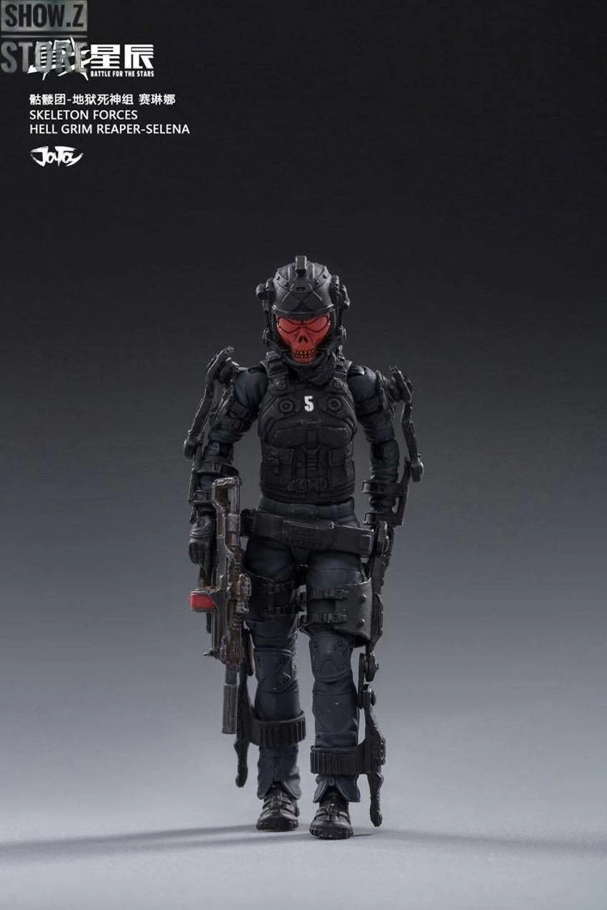 JoyToy Source 1/18 Hardcore Coldplay Skeleton Forces Hell Grim Reaper & Selena Set Of 4 - Image 3