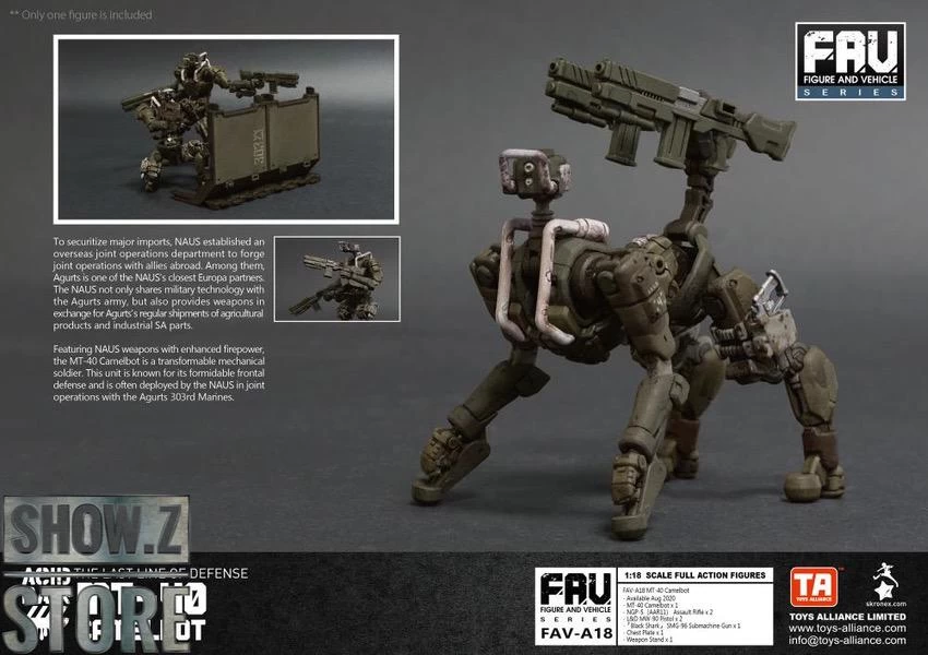 Toys Alliance Acid Rain 1/18 FAV-A18 MT-40 Camelbot - Image 3