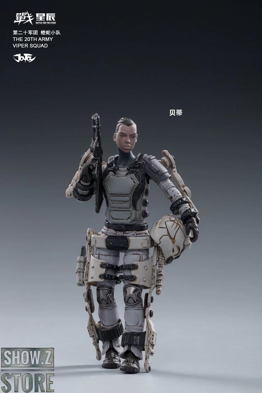 JoyToy Source 1/18 War Stars Free Truism 22nd Legion White Viper Squad & Betty Set Of 4 - Image 19