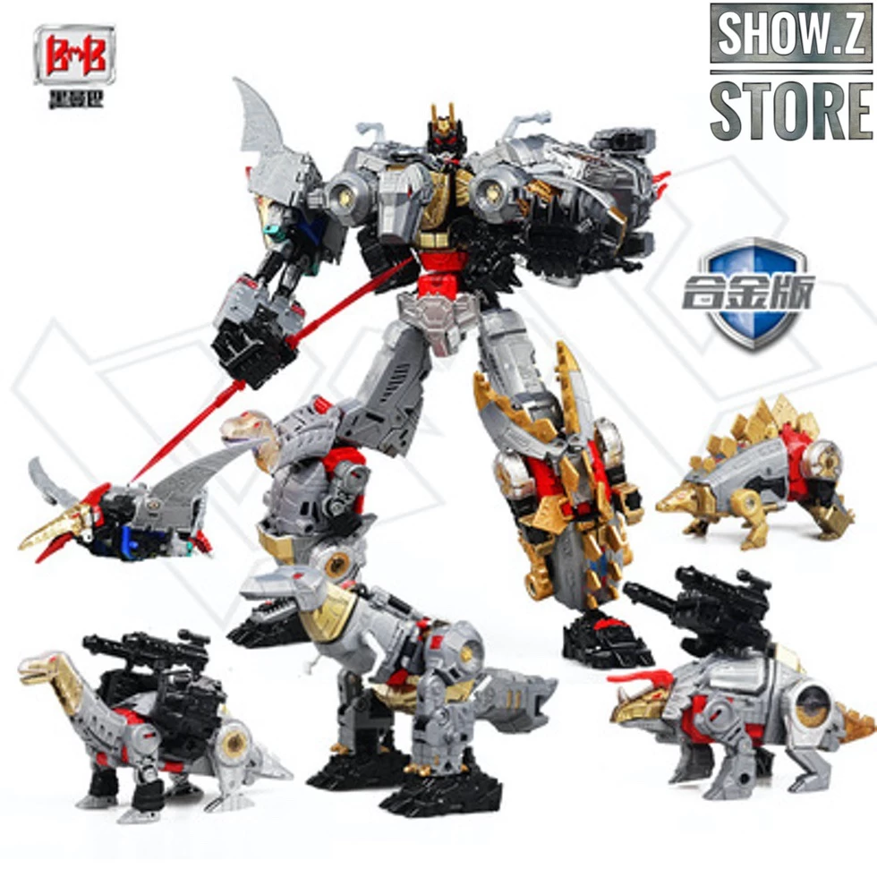 Black Mamba H6002-4B Raptor Slash & H6002-7B Robot Force Volcanicus Oversized Combiner Set Of 6 - Image 3