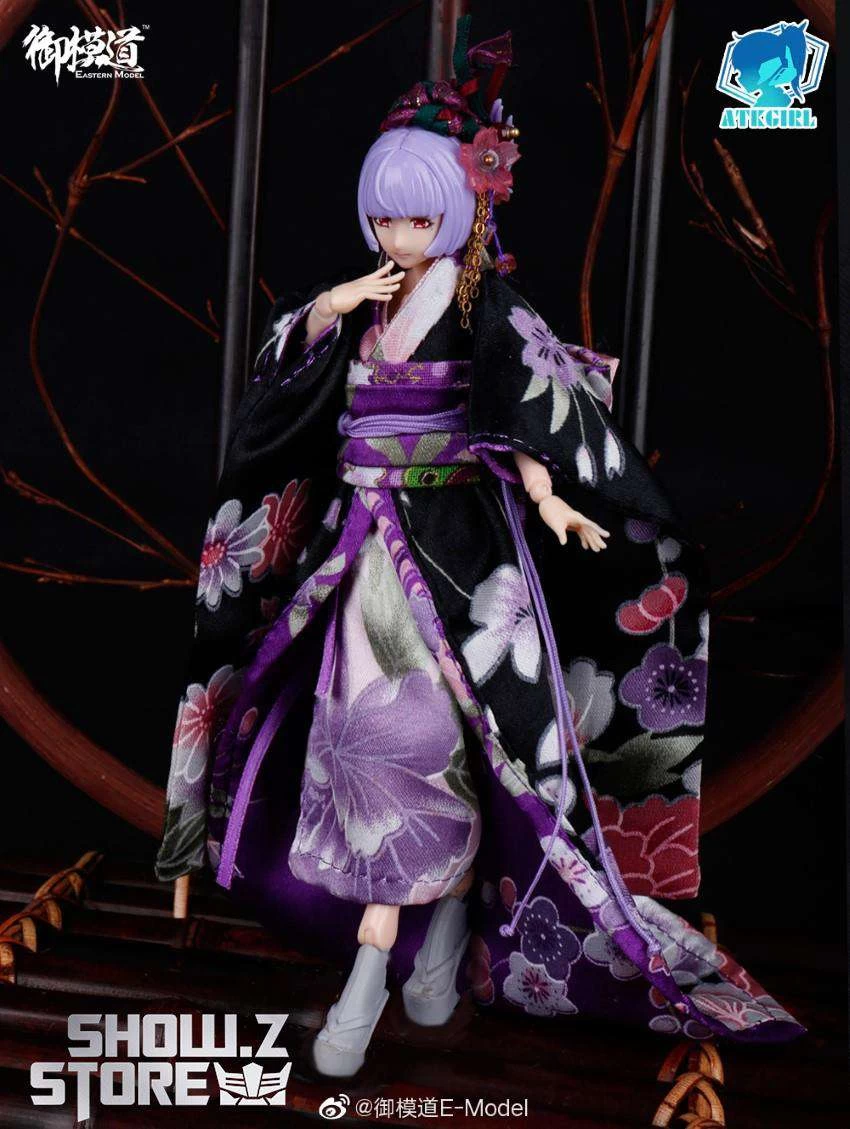 Eastern Model 1/12 ATK Girl Yorya’s Formal Wear Long-sleeved Kimono Set - Image 9
