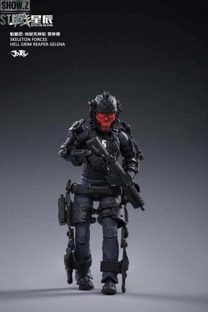 JoyToy Source 1/18 Hardcore Coldplay Skeleton Forces Hell Grim Reaper & Selena Set Of 4 - Image 2