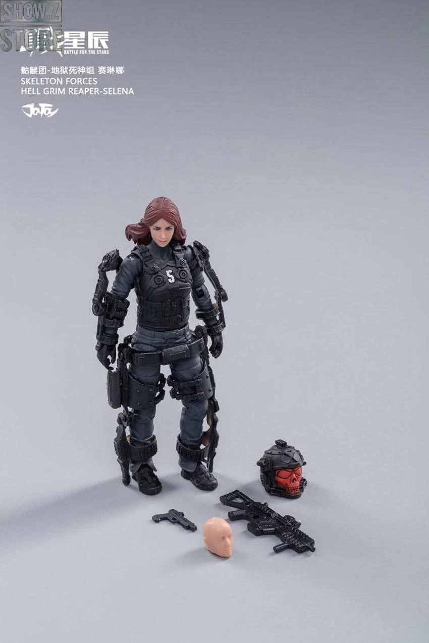 JoyToy Source 1/18 Hardcore Coldplay Skeleton Forces Hell Grim Reaper & Selena Set Of 4 - Image 5