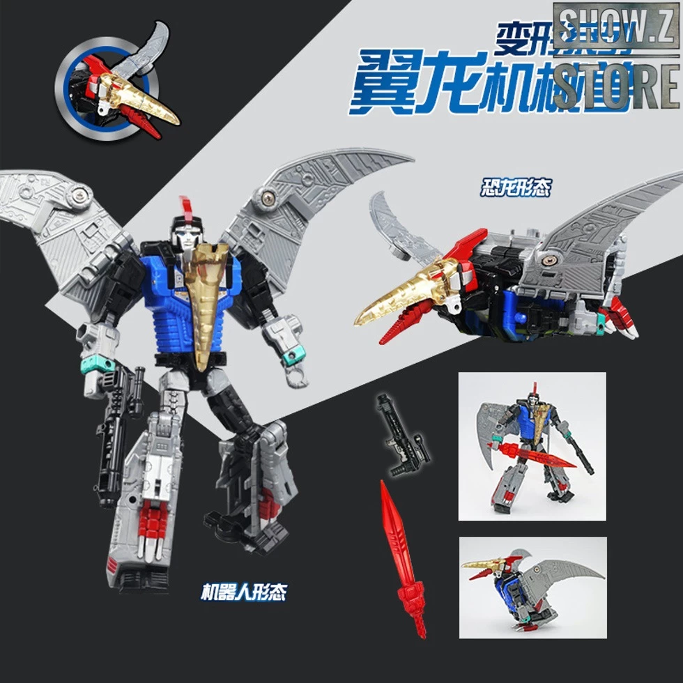 Black Mamba H6002-4B Raptor Slash & H6002-7B Robot Force Volcanicus Oversized Combiner Set Of 6 - Image 6