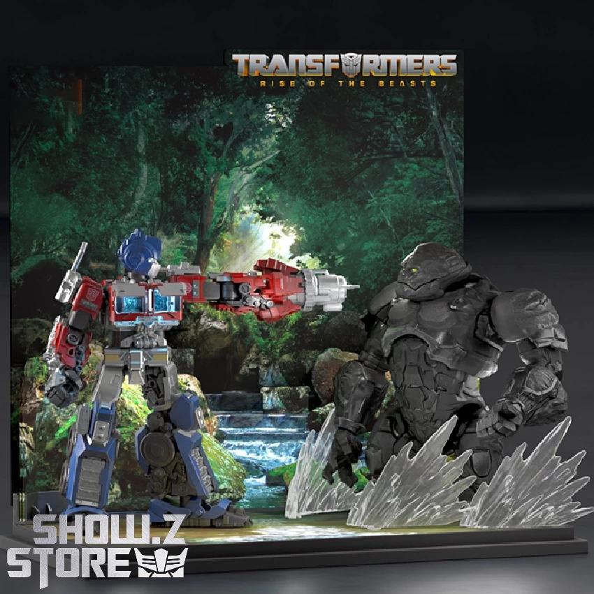 Bloks Transformers: Rise Of The Beasts Optimus Prime & Optimus Primal Robot Mode & Optimus Primal Beast Mode Model