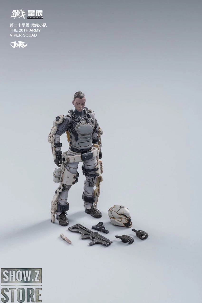 JoyToy Source 1/18 War Stars Free Truism 22nd Legion White Viper Squad & Betty Set Of 4 - Image 8