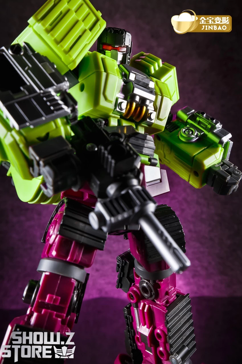 Jinbao DF03 Builder.D Devastator Green Version Set Of 6 Oversized Version - Image 20