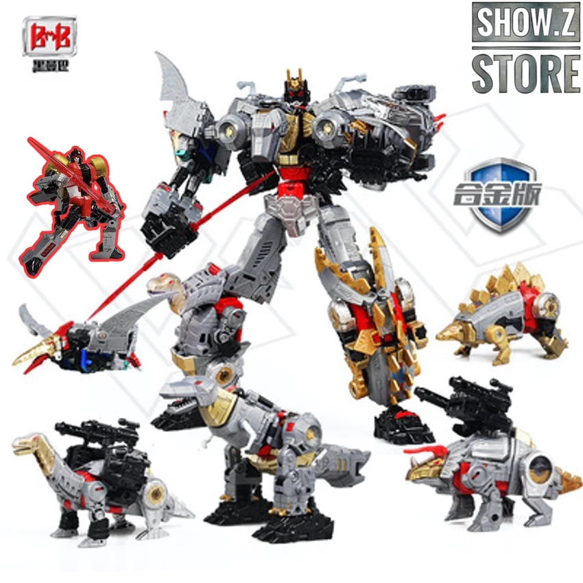 Black Mamba H6002-4B Raptor Slash & H6002-7B Robot Force Volcanicus Oversized Combiner Set Of 6 - Image 2