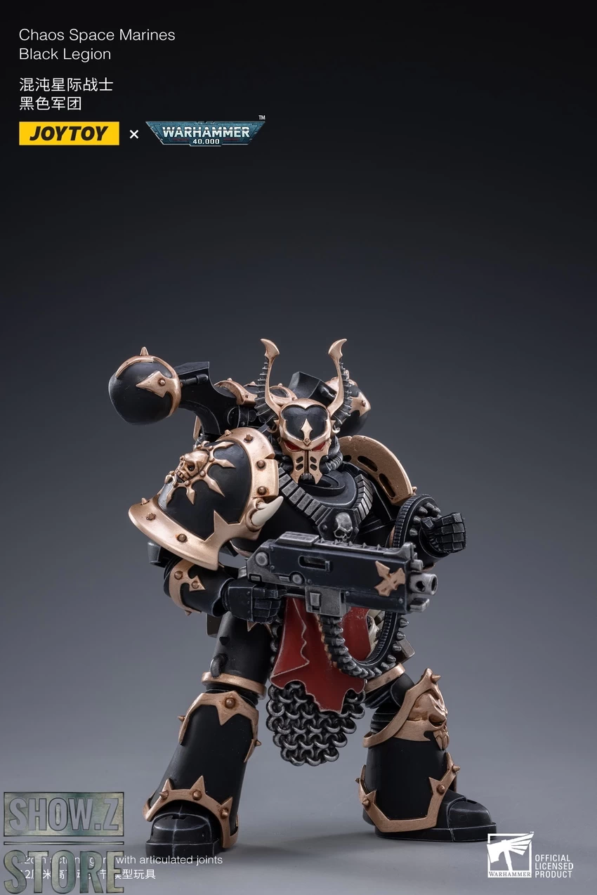 JoyToy Source 1/18 Warhammer 40K Chaos Space Marine C Black Legion Warband - Image 6