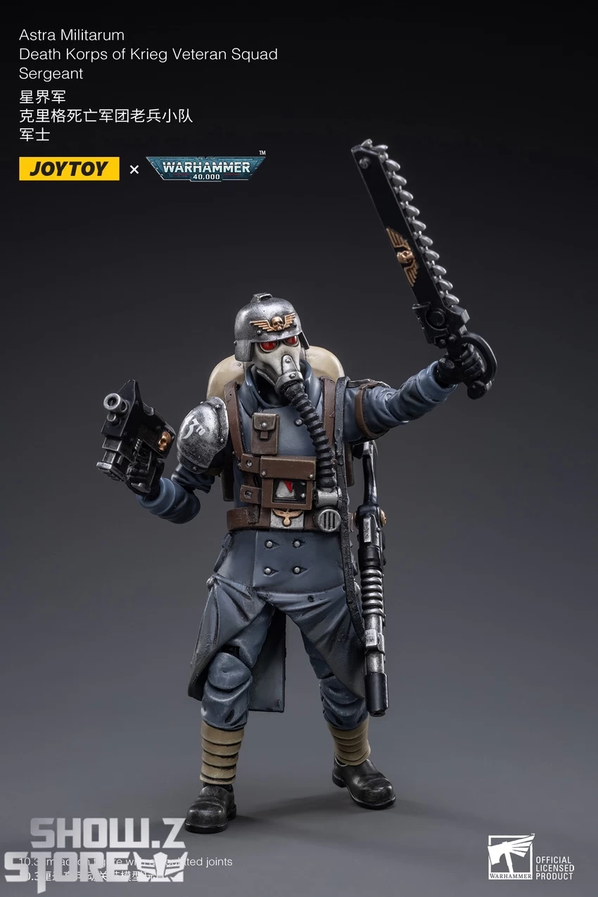 JoyToy Source 1/18 Warhammer 40K Death Korps Of Krieg Veteran Squad Sergeant - Image 3