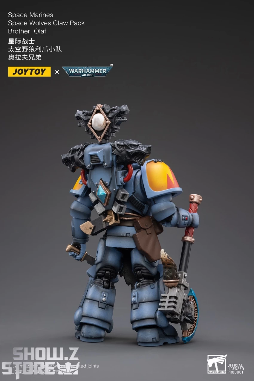 JoyToy Source 1/18 Warhammer 40K Space Wolves Claw Pack Brother Olaf - Image 8