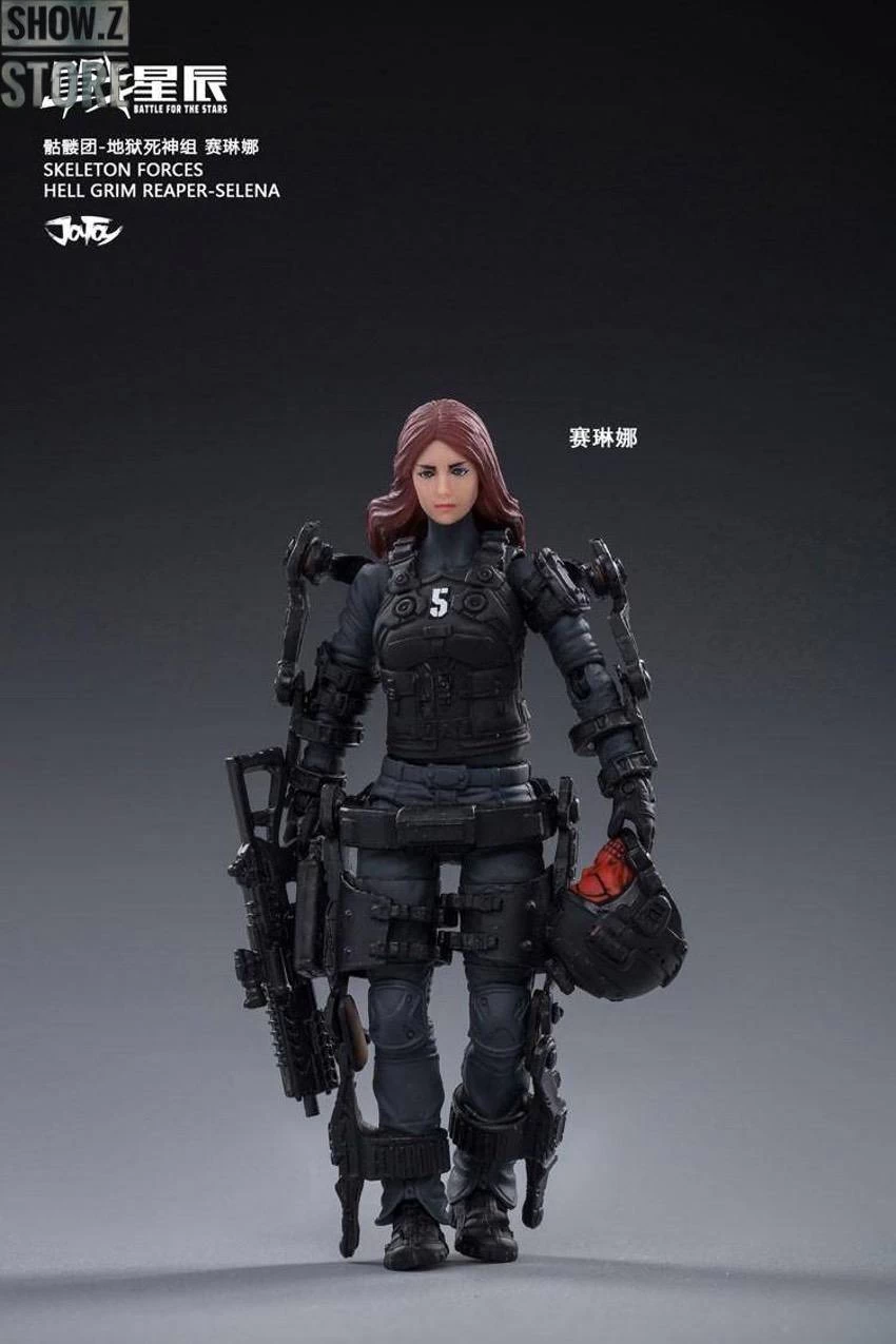 JoyToy Source 1/18 Hardcore Coldplay Skeleton Forces Hell Grim Reaper & Selena Set Of 4 - Image 6